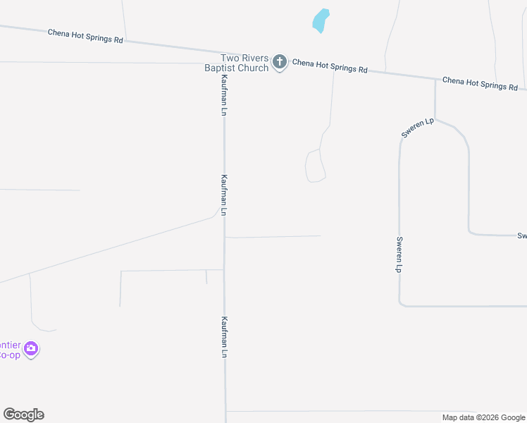 map of restaurants, bars, coffee shops, grocery stores, and more near 340 Kaufman Lane in Fairbanks