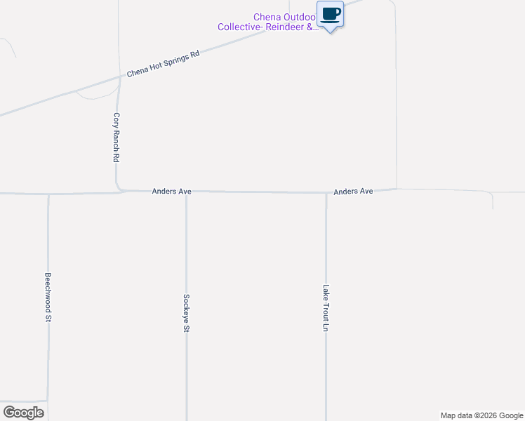 map of restaurants, bars, coffee shops, grocery stores, and more near 7395 Anders Avenue in Fairbanks