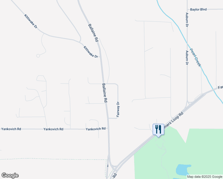 map of restaurants, bars, coffee shops, grocery stores, and more near 500 Fairway Drive in Fairbanks