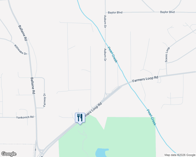 map of restaurants, bars, coffee shops, grocery stores, and more near 486 Sun Way in Fairbanks