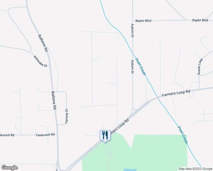 map of restaurants, bars, coffee shops, grocery stores, and more near 485 Sun Way in Fairbanks