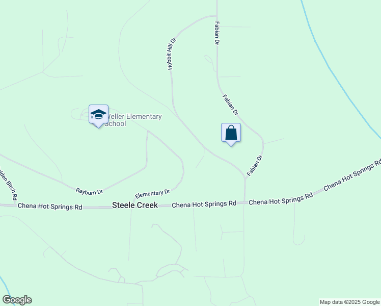 map of restaurants, bars, coffee shops, grocery stores, and more near 619 L Amour Court in Fairbanks