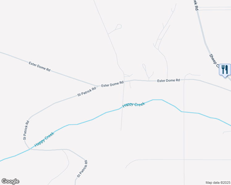 map of restaurants, bars, coffee shops, grocery stores, and more near 3080 Ester Dome Road in Fairbanks