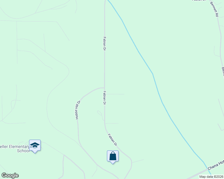 map of restaurants, bars, coffee shops, grocery stores, and more near 688 Primrose Court in Fairbanks