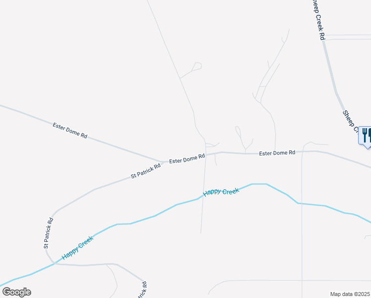 map of restaurants, bars, coffee shops, grocery stores, and more near 3080 Ester Dome Road in Fairbanks