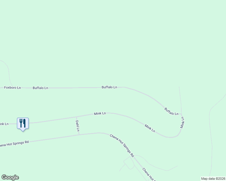 map of restaurants, bars, coffee shops, grocery stores, and more near 3455 Buffalo Lane in Fairbanks
