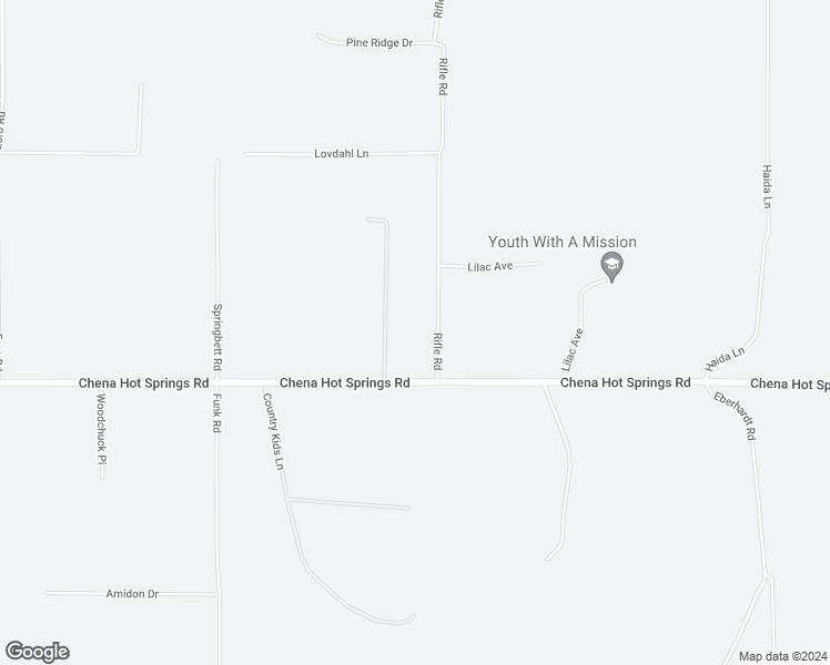 map of restaurants, bars, coffee shops, grocery stores, and more near 771 Rifle Road in Fairbanks