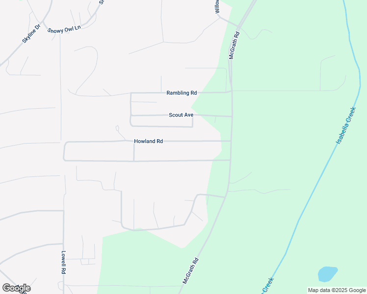 map of restaurants, bars, coffee shops, grocery stores, and more near 9 Howland Road in Fairbanks