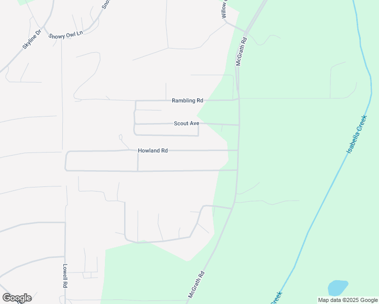 map of restaurants, bars, coffee shops, grocery stores, and more near 9 Howland Road in Fairbanks