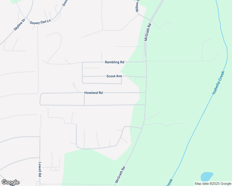 map of restaurants, bars, coffee shops, grocery stores, and more near 9 Howland Road in Fairbanks