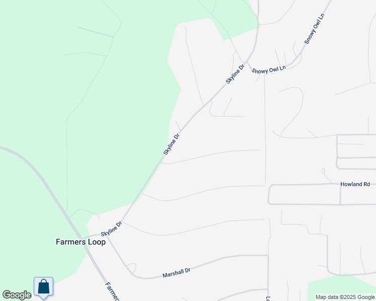 map of restaurants, bars, coffee shops, grocery stores, and more near 484 Valley View Drive in Fairbanks