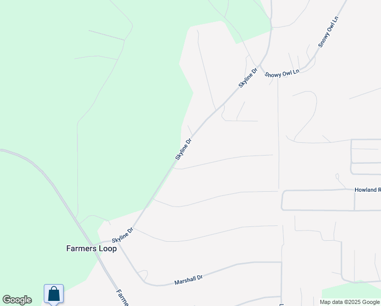 map of restaurants, bars, coffee shops, grocery stores, and more near 484 Valley View Drive in Fairbanks