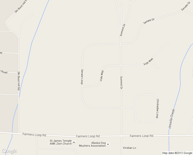 map of restaurants, bars, coffee shops, grocery stores, and more near 934 Vide Way in Fairbanks