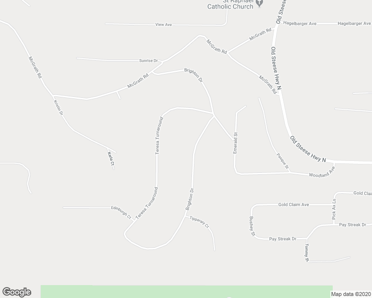 map of restaurants, bars, coffee shops, grocery stores, and more near 265 Brighton Drive in Fairbanks