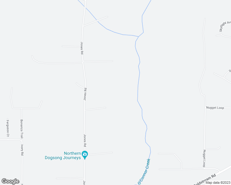 map of restaurants, bars, coffee shops, grocery stores, and more near 1390 Jones Road in Fairbanks