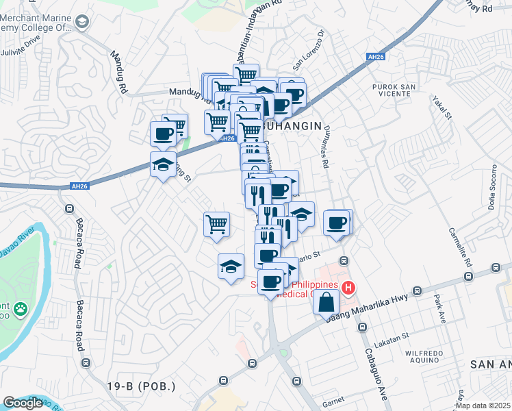 Indangan Davao City Map Km 5 Buhangin-Cabantian-Indangan Road, Davao City Davao Region - Walk Score