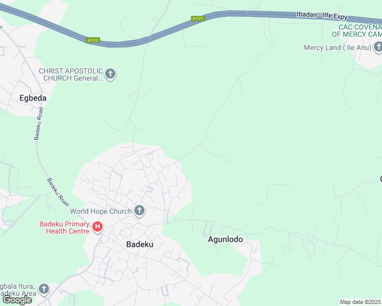 map of restaurants, bars, coffee shops, grocery stores, and more near Badeku Road in Badeku