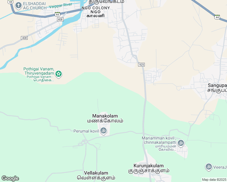 map of restaurants, bars, coffee shops, grocery stores, and more near in Vellakulam