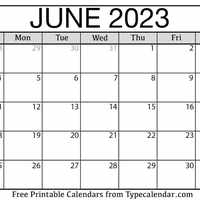 June Calendar 2023